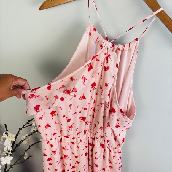 Lush Floral Ruffle Back Midi Dress NWT Size XL - Picture 4 of 5